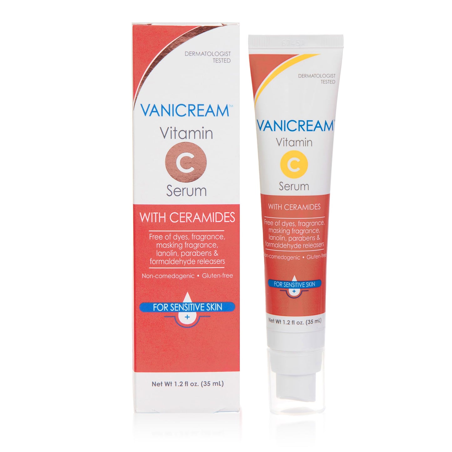 Vanicream Vitamin C Serum, 1.2 Fl Oz, Formulated without Common Irritants for Sensitive Skin, Milky and Lightweight Brightening Serum, Hydrates & Boosts Glow, - dailyvitalstore