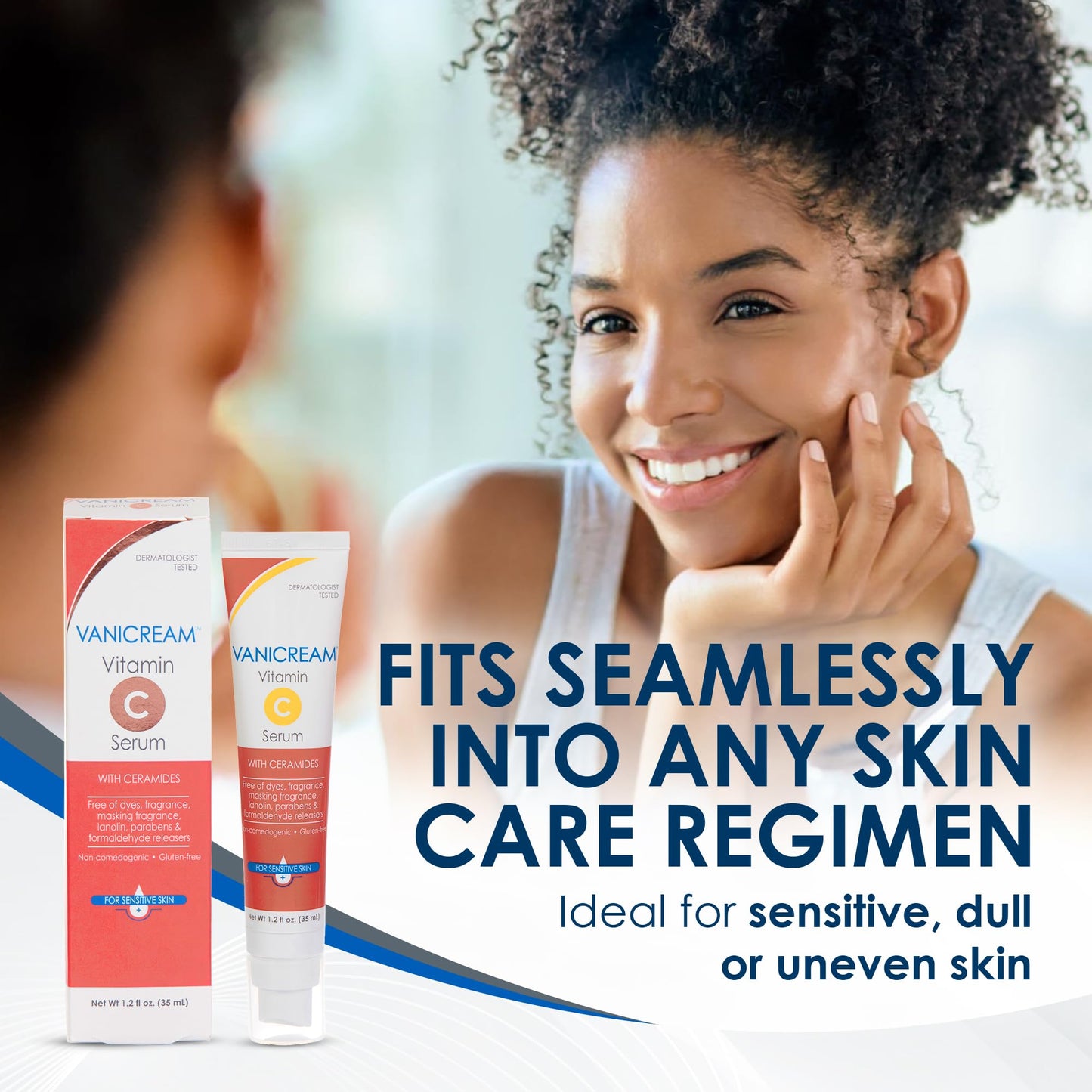 Vanicream Vitamin C Serum, 1.2 Fl Oz, Formulated without Common Irritants for Sensitive Skin, Milky and Lightweight Brightening Serum, Hydrates & Boosts Glow, - dailyvitalstore
