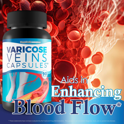 Varicose Veins Capsules - Our Best Natural Varicose Veins Treatment - Varicose Vein Supplement Anti Varicose Veins Women - Herbal Varicose Veins Treatment for Legs - Herbal Remedies for Varicose Veins - dailyvitalstore