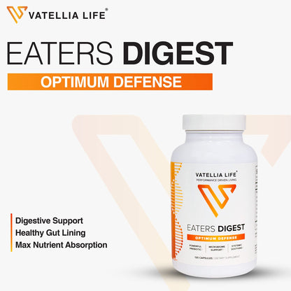 Vatellia Life New from Eaters Digest | Prebiotic | Probiotic | Digestive Support | Gut Soothing | Healthy Gut Lining | Max Nutrient Absorption - dailyvitalstore