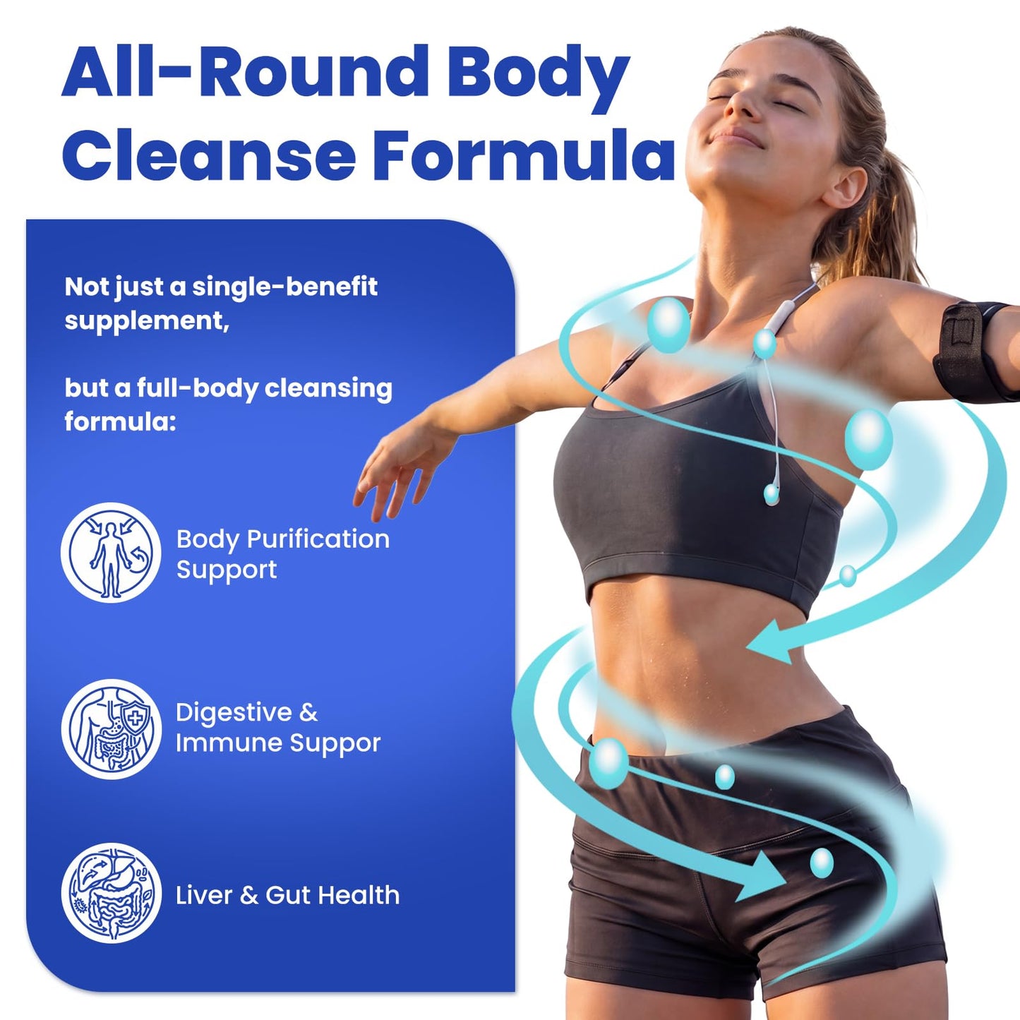 Vccvaa Metal Detox & Full Body Cleanse Pills - GI, Parasite & Zeolite Detox, Activated Charcoal, Bentonite Clay, 5 Billion CFU Women Probiotics, - dailyvitalstore