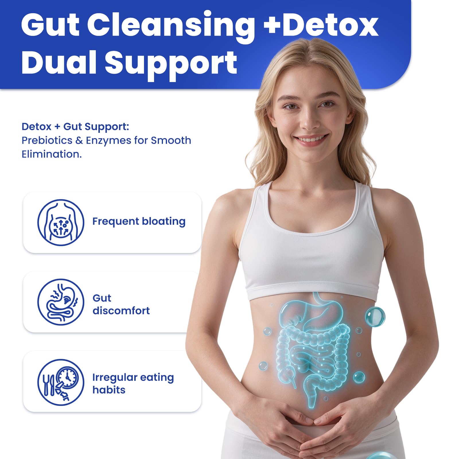 Vccvaa Metal Detox & Full Body Cleanse Pills - GI, Parasite & Zeolite Detox, Activated Charcoal, Bentonite Clay, 5 Billion CFU Women Probiotics, - dailyvitalstore