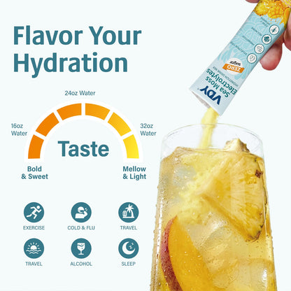 VDY Sea Moss Electrolytes Powder Packets - Hydration Packets Sugar Free - Electrolyte Packets with 30 Sticks - Zero Sugar & 0 Calorie - Keto Friendly - dailyvitalstore