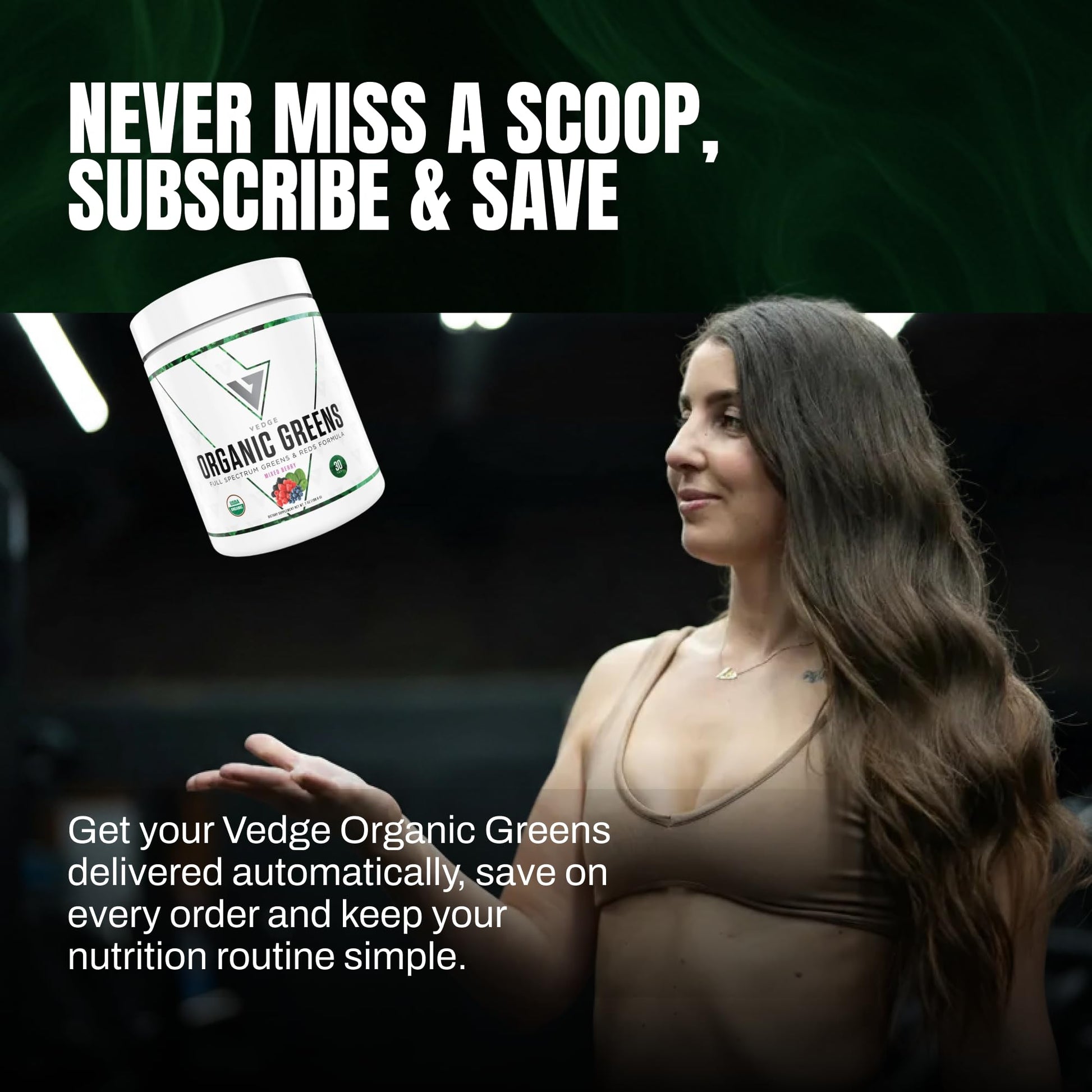 VEDGE Nutrition Organic Greens - Vegan Plant-Based Greens Superfood Powder - Drink Mix for Energy, Antioxidants & Recovery - Full Spectrum Greens for Athletes - 30 Servings - Mixed Berry Flavor - dailyvitalstore