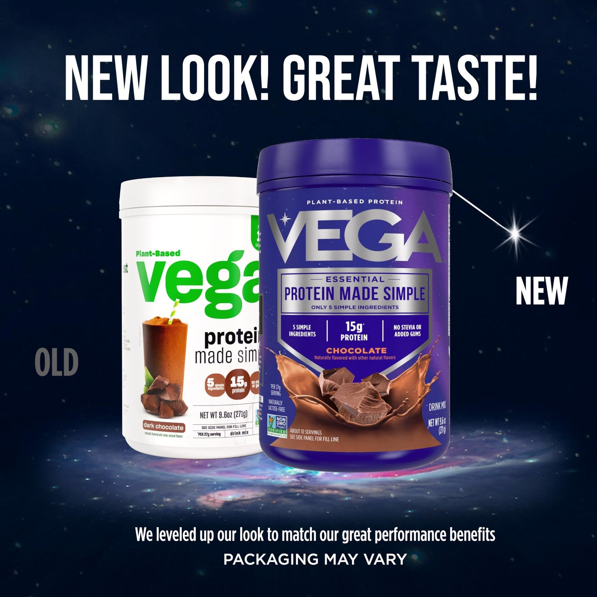 Vega Protein Made Simple - 15g Plant-Based Pea Protein, Chocolate, 10 Servings, Stevia Free, No Artificial Sweeteners or Gums, Non-GMO, Gluten Free, Dairy Free, 9.6oz (Packaging May Vary) - dailyvitalstore