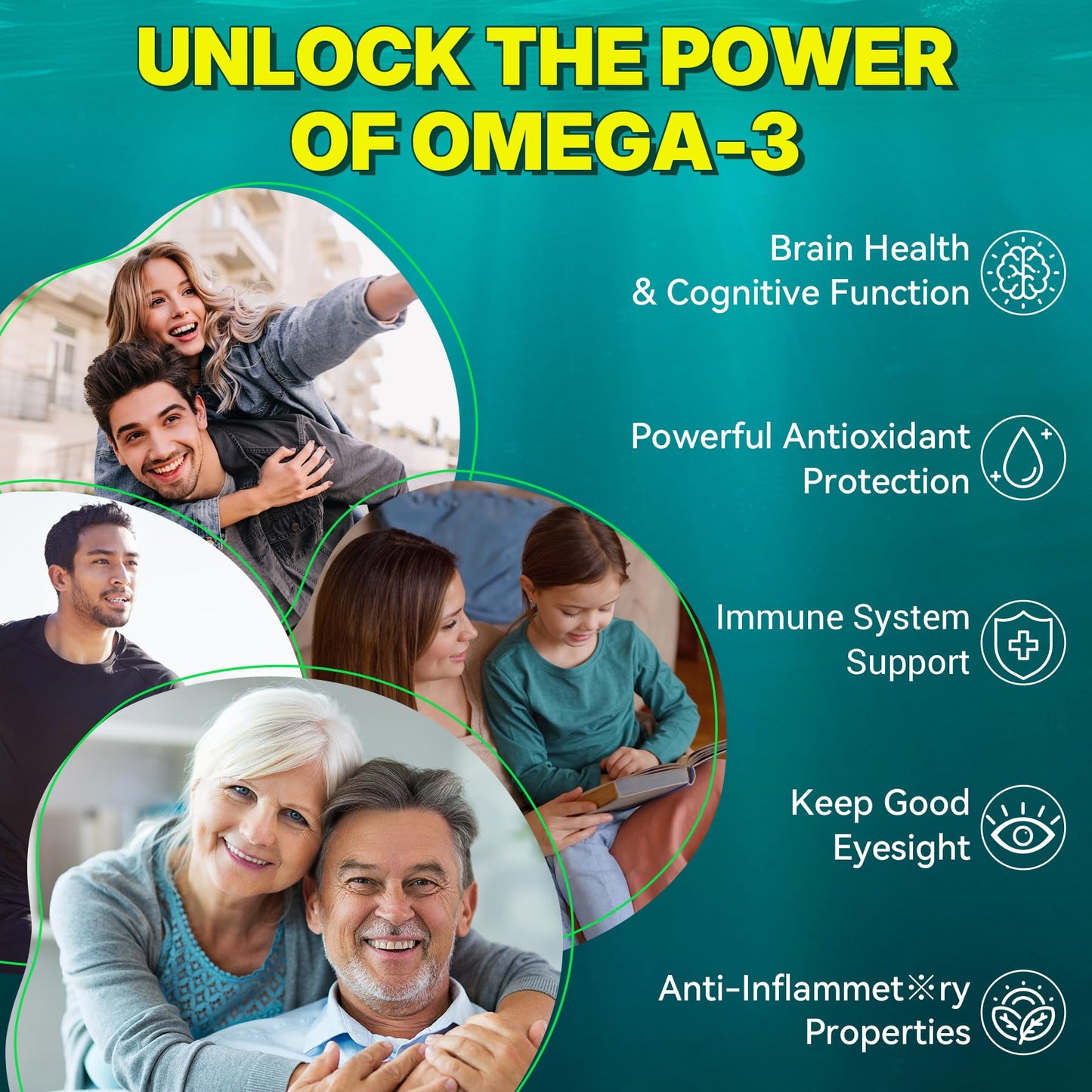 Vegan Omega-3 Gummies for Adults, Fish Oil Alternative from Algae Oil, Plant Based DHA 460mg & EPA 230mg Plus MethylFolate, Vitamin B12, Phosphatidylserine, - dailyvitalstore