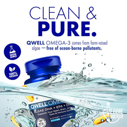 Vegan Omega 3 Supplement – Algae Omega 3 with DHA EPA DPA – Vegan Capsules from Algal – Fish Oil Alternative – Plant-Based Algae Oil Formula – Non-GMO - dailyvitalstore
