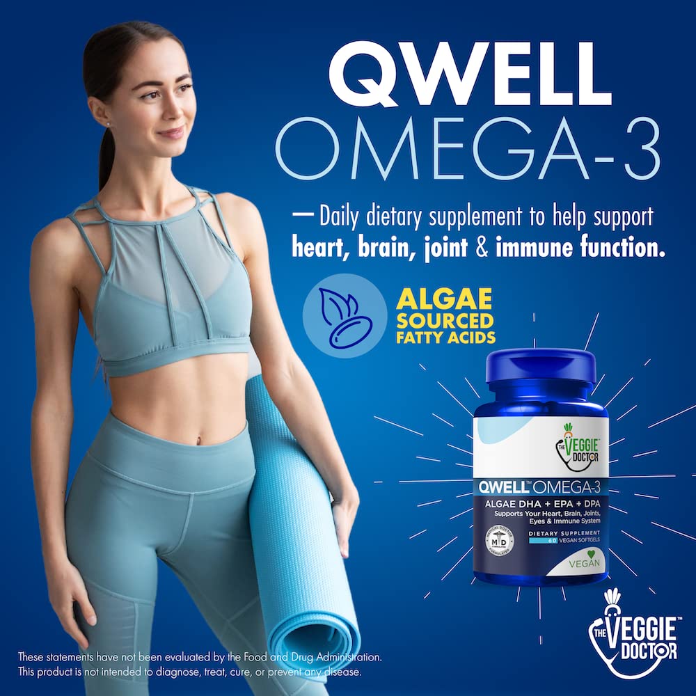 Vegan Omega 3 Supplement – Algae Omega 3 with DHA EPA DPA – Vegan Capsules from Algal – Fish Oil Alternative – Plant-Based Algae Oil Formula – Non-GMO - dailyvitalstore