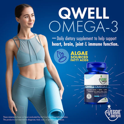 Vegan Omega 3 Supplement – Algae Omega 3 with DHA EPA DPA – Vegan Capsules from Algal – Fish Oil Alternative – Plant-Based Algae Oil Formula – Non-GMO - dailyvitalstore