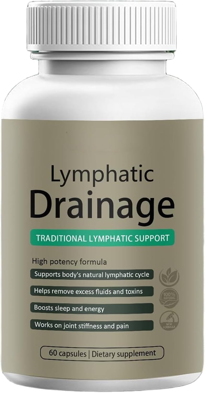 VegHerbs Lymphatic Drainage Capsules – | 60 Capsules Each Bottle (Pack of 2) X2 - dailyvitalstore