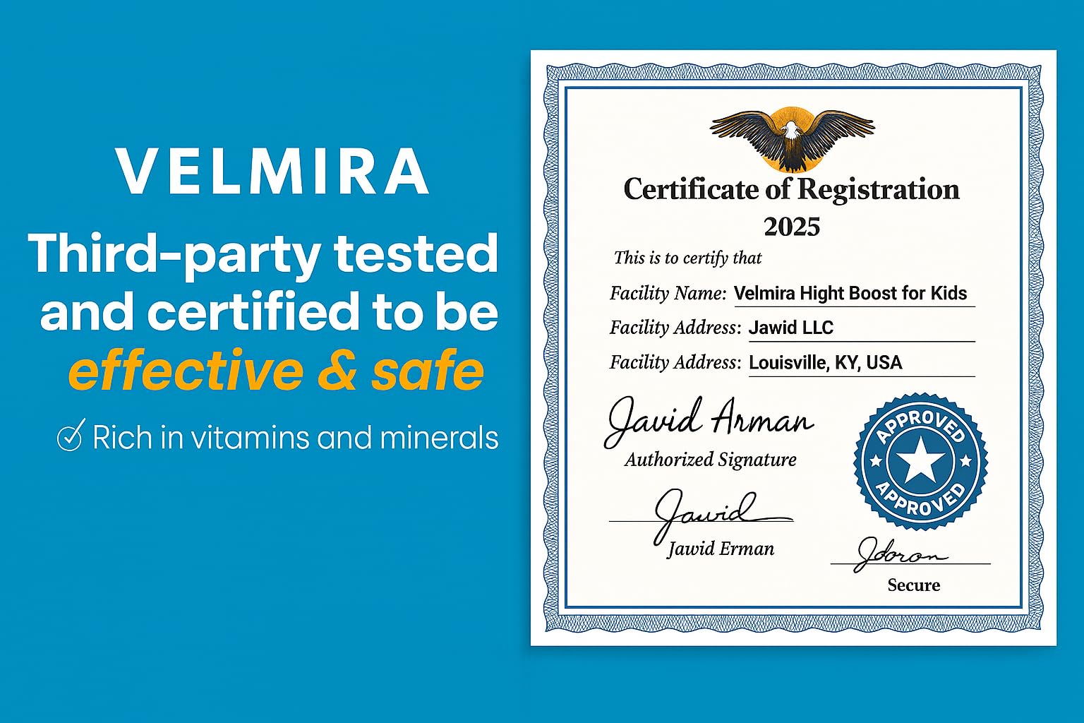 Velmira® Heightener Gummies for Bone Health & Development Support – Essential Vitamins & Minerals, Easy-to-Chew Gummies for Kids, Teens & Adults (Ages 5+) - dailyvitalstore