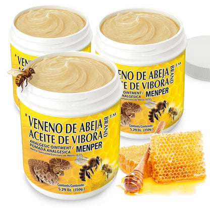 Veneno de Abeja Soothing Ointment – Topical Comfort Cream for Muscle Tension, Joint Discomfort & Everyday Aches – Fast Acting Relief – 18.5 Oz | 3-Pack - dailyvitalstore