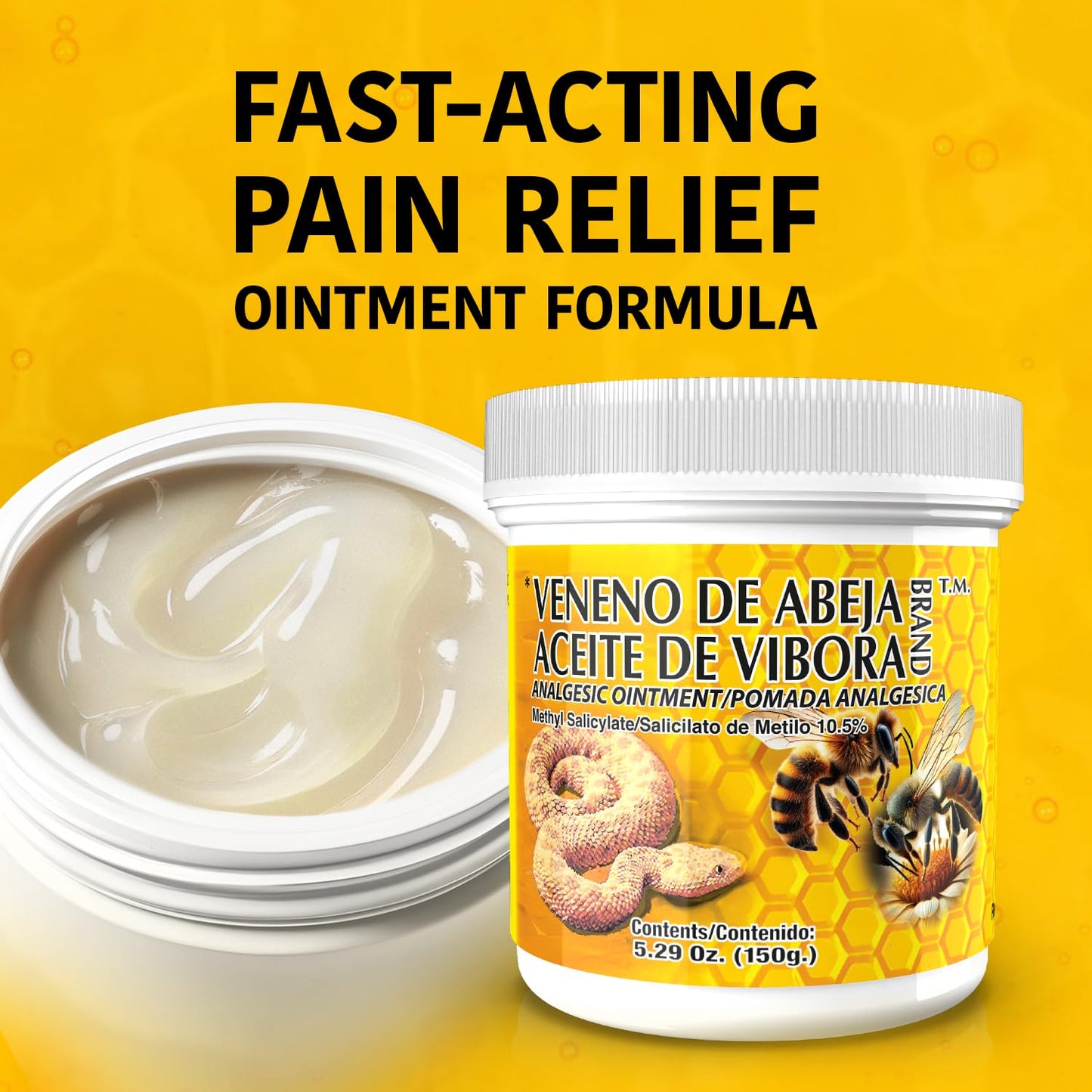Veneno de Abeja Soothing Ointment – Topical Comfort Cream for Muscle Tension, Joint Discomfort & Everyday Aches – Fast Acting Relief – 18.5 Oz | 3-Pack - dailyvitalstore