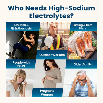 Venture Pal High Sodium Sugar Free Electrolytes Powder Packet - Hydration Packets with Vitamin, Sodium & Potassium | Zero Calories | Vegan, Keto & Paleo Friendly - dailyvitalstore