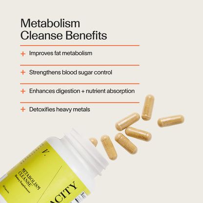 Veracity Metabolism Cleanse - 10 Day Liver Detox, Improves Fat Digestion, Optimizes Metabolism - Helps Regulate Hormones - Toxin Free, Gluten Free, Vegan - dailyvitalstore
