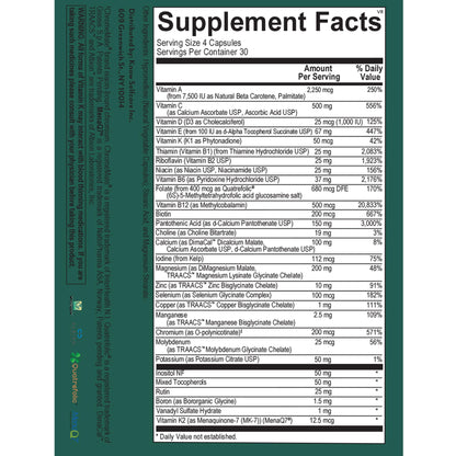 Veracity Multivitamin for Women - Vitamin B Complex, Magnesium, Calcium, Essential Vitamins Supplement, Trace Minerals for Metabolism, Energy, Immune Support & Cellular Detox - dailyvitalstore