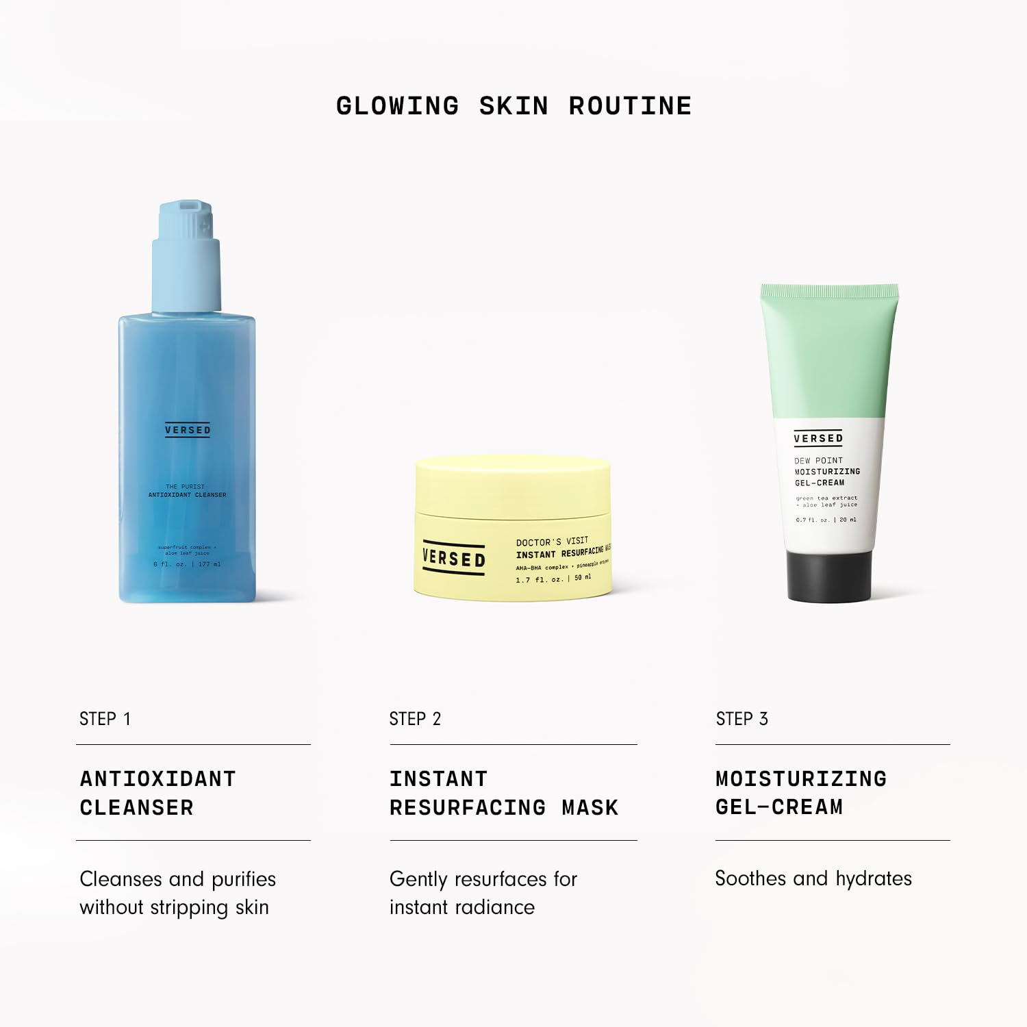 Versed Doctor’s Visit Instant Resurfacing Face Mask - AHA, BHA and Enzyme Exfoliating Mask Helps Reduce Hyperpigmentation - Smooth and Moisturize - dailyvitalstore
