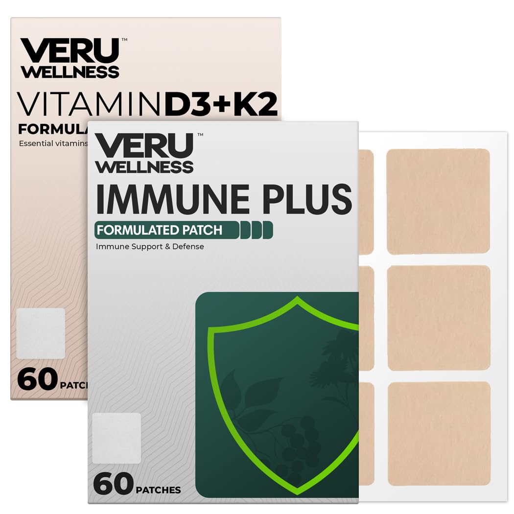 Veru Wellness Bariatric Immune, D3/K2 - Post Bariatric Gastric Bypass and Sleeve Gastrectomy - Non Ingest Patch (60 Days) - dailyvitalstore