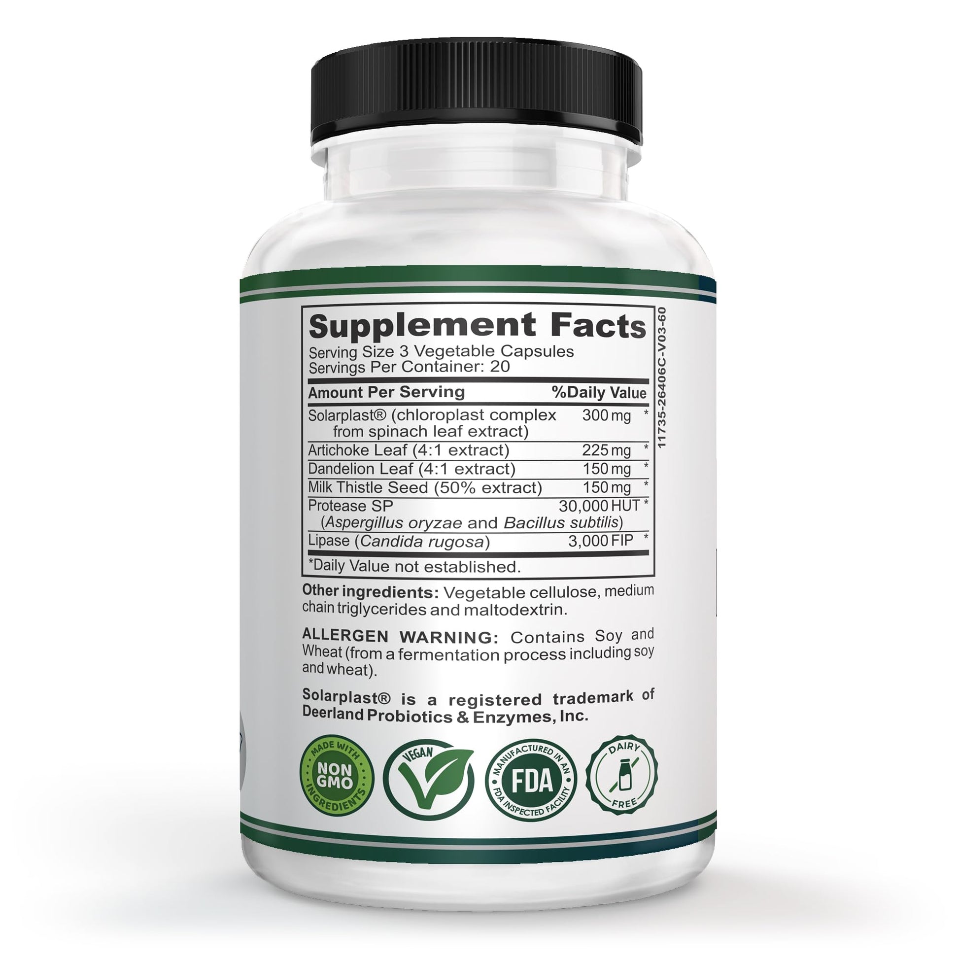 VESALIX Liver Support Supplement for Adults 40+ – Milk Thistle, Artichoke & Dandelion with Digestive Enzymes – Supports Digestion & Cellular Health – 60 Vegetarian Capsules - dailyvitalstore