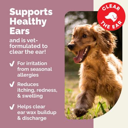 Vetnique Oticbliss Cat & Dog Ear Infection Treatment | Dog Ear Allergy Relief Drops, MicroSilver Yeast Infection Treatment for Dogs, Hydrocortisone for Itching, Redness Swelling (Ear Allergy Drops) - dailyvitalstore