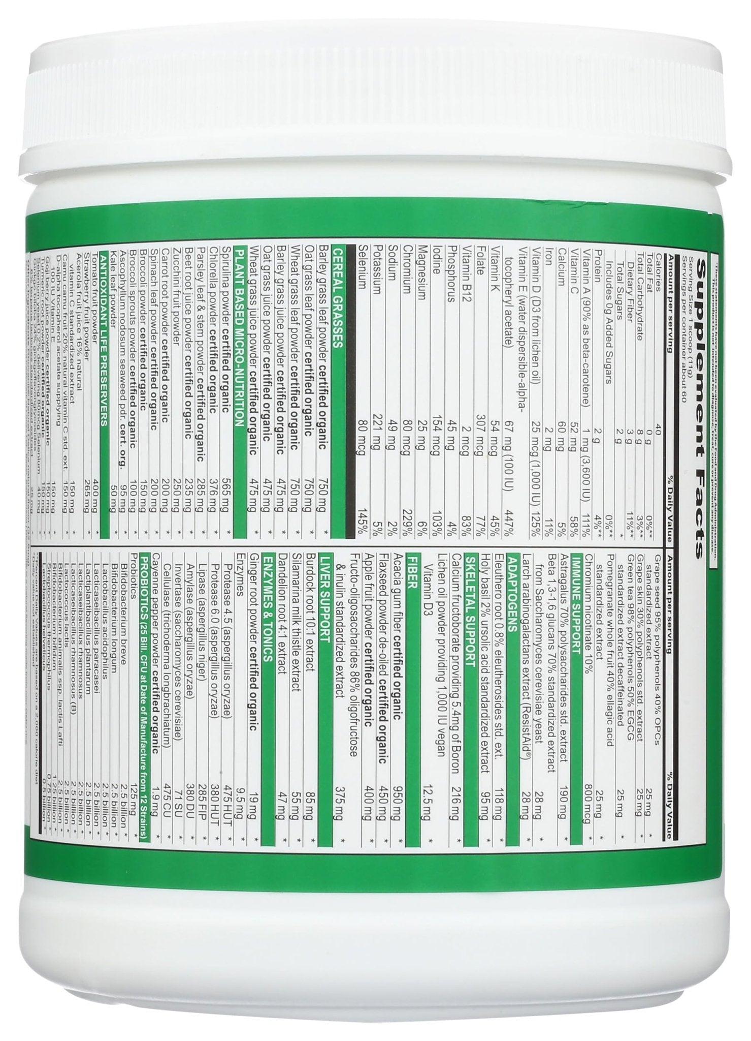 Vibrant Health Green Vibrance Powder, 23.28 oz - dailyvitalstore