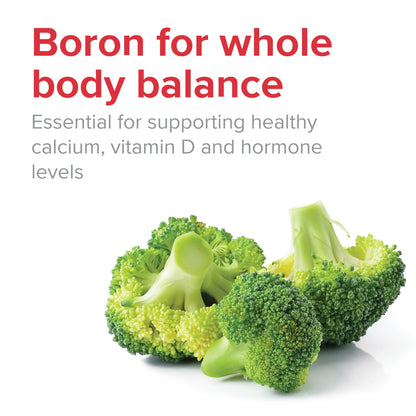 Vibrant Health - Super Natural Boron, Support for Healthy Joints, Hormone Levels, and Connective Tissue with Calcium Fructoborate and Broccoli Powder, Gluten Free, Vegetarian, Non-GMO, 60 Count - dailyvitalstore