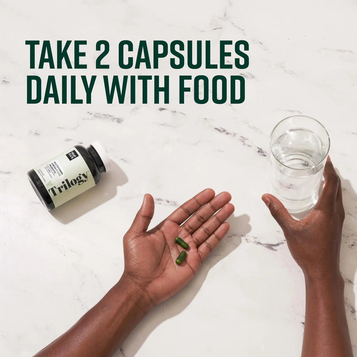 Vibrant Health, Trilogy Vegan, Probiotic Multivitamin with an Essential Blend of Omega-3 from Vegan Algal Oil, Vitamin A, B12, C, D3, E - dailyvitalstore