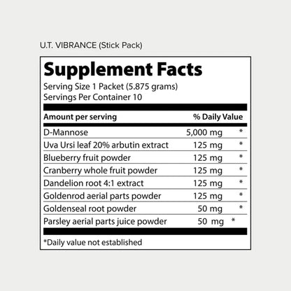 Vibrant Health, U.T. Vibrance Stick Packs, Crisis Intervention for Urinary Tract Health, 10 Servings - dailyvitalstore