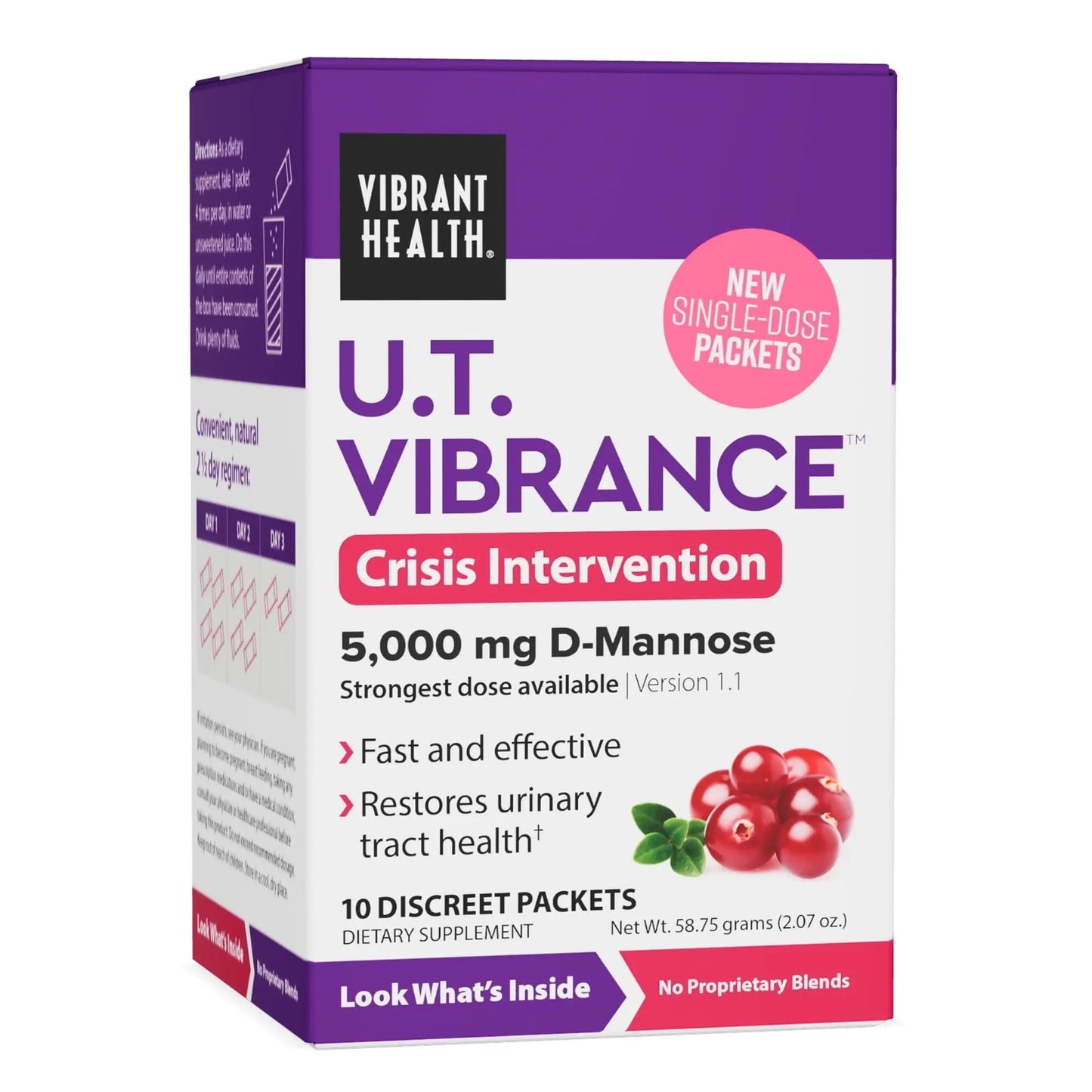 Vibrant Health, U.T. Vibrance Stick Packs, Crisis Intervention for Urinary Tract Health, 10 Servings - dailyvitalstore