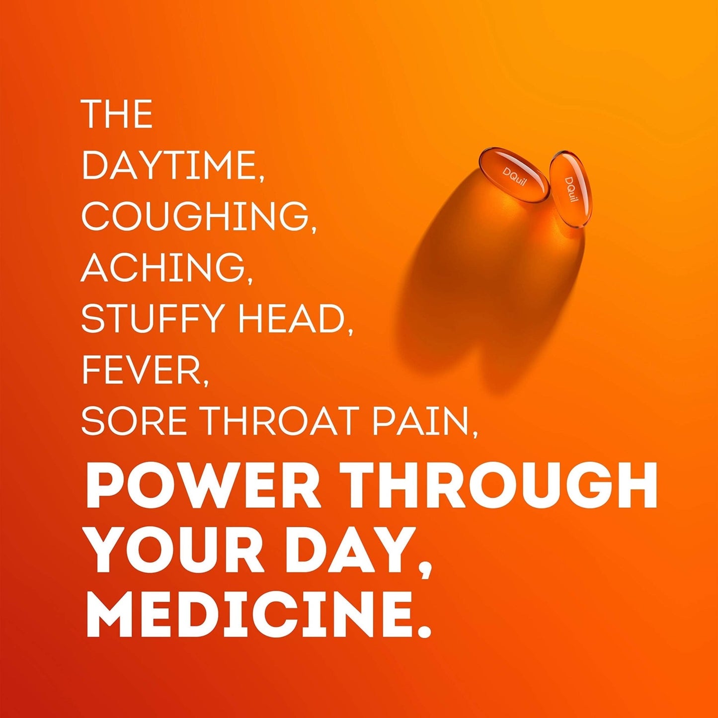 Vicks DayQuil Cold & Flu Medicine, Non-Drowsy Powerful Multi-Symptom Daytime Relief for Headache, Fever, Sore Throat, Minor Aches and Pains, Nasal Congestion, Sinus Pressure and Cough, 48 Liquicaps - dailyvitalstore