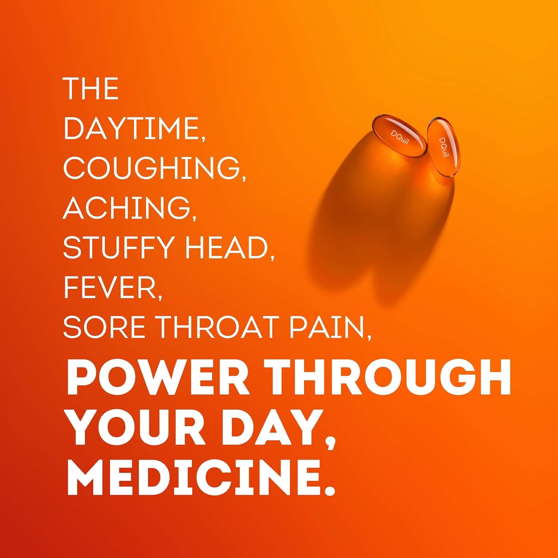 Vicks DayQuil Cold & Flu Medicine, Non-Drowsy Powerful Multi-Symptom Daytime Relief for Headache, Fever, Sore Throat, Minor Aches and Pains, Nasal Congestion, Sinus Pressure and Cough, 48 Liquicaps - dailyvitalstore