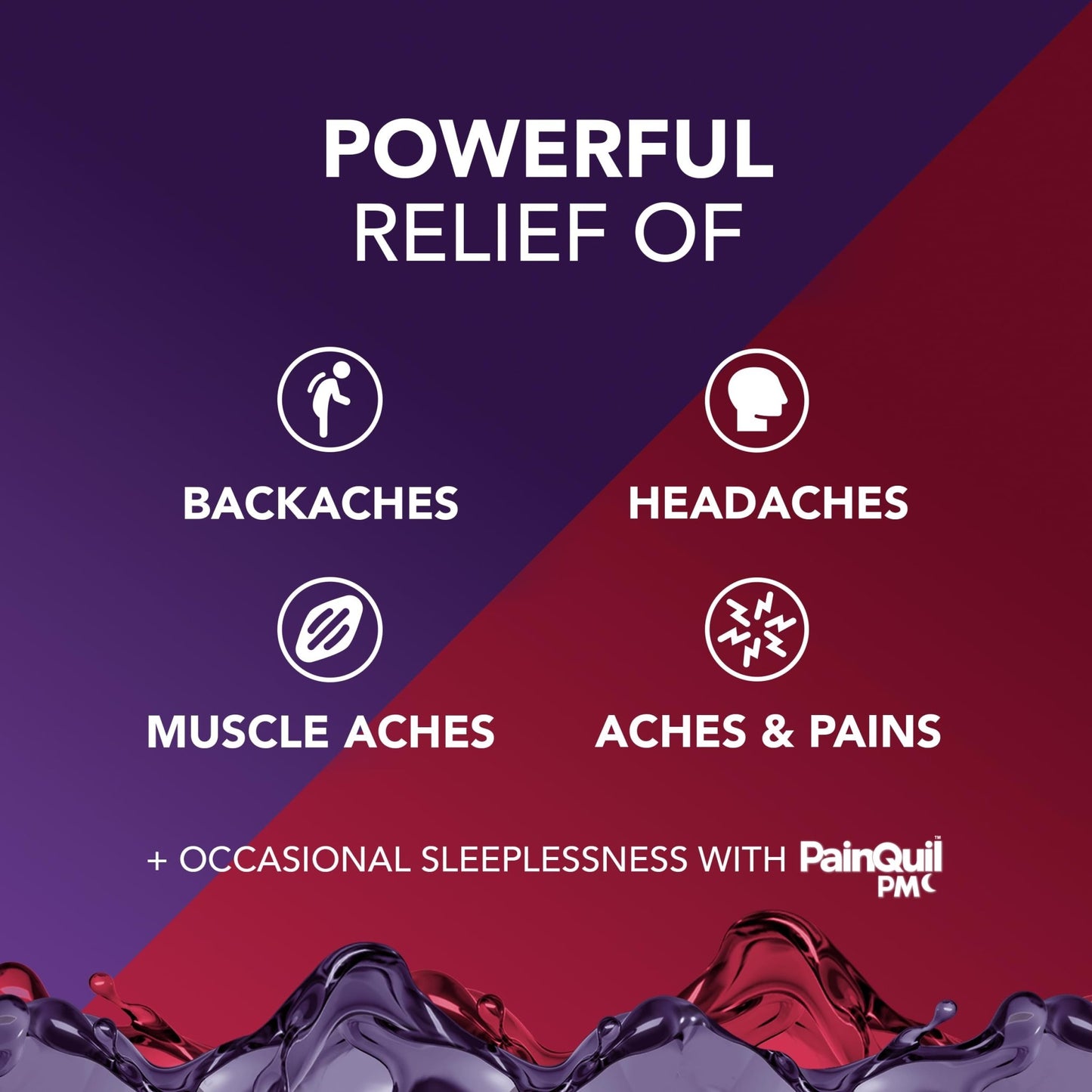 Vicks PainQuil & PainQuil PM Pain Relief Liquid, 1000mg Acetaminophen, 2x12 oz - dailyvitalstore