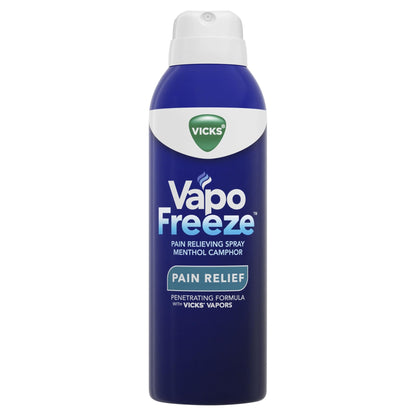 Vicks VapoFreeze Menthol Pain Relieving Spray 3oz, for Muscles & Joint Pain Associated with Arthritis, Simple Backaches, Strains, Sprains, Bruises, Vicks Vapors, Penetrating Formula - dailyvitalstore