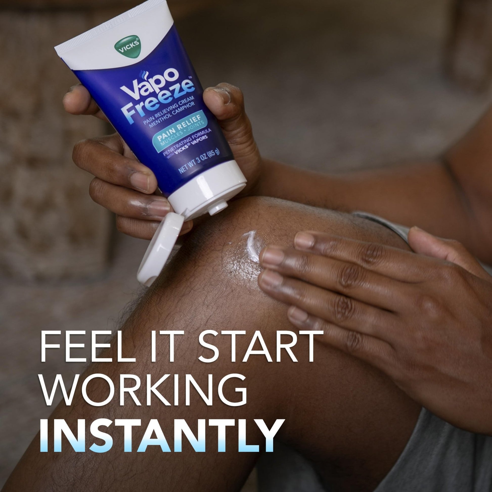 Vicks VapoFreeze Topical Pain Cream 3.0oz, Maximum Strength Menthol+ for Muscle Pain Relief, Joint Pain Relief, Knee Pain Relief, Back Pain Relief, Cream for Pain Relief, Topical Pain Relief - dailyvitalstore