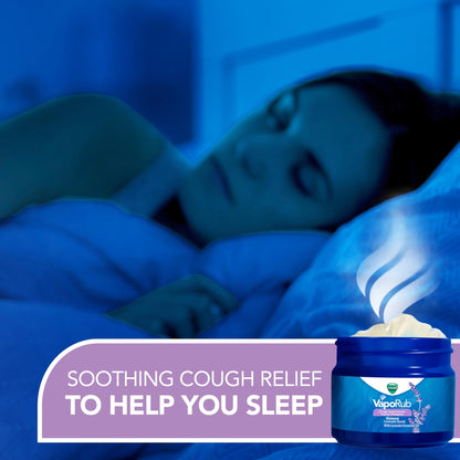 Vicks VapoRub, Lavender Scent, Cough Suppressant, Topical Chest Rub & Analgesic Ointment, Medicated Vicks Vapors, Relief from Cough Due to Cold, Aches & Pains, 1.76oz - dailyvitalstore