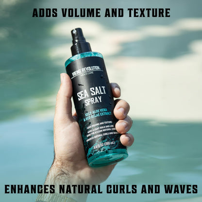 Viking Revolution Sea Salt Spray for Men - Hair Texturizing Spray with Kelp, Aloe Vera and Red Algae Extract - Surf Sprays to Add Volume - dailyvitalstore