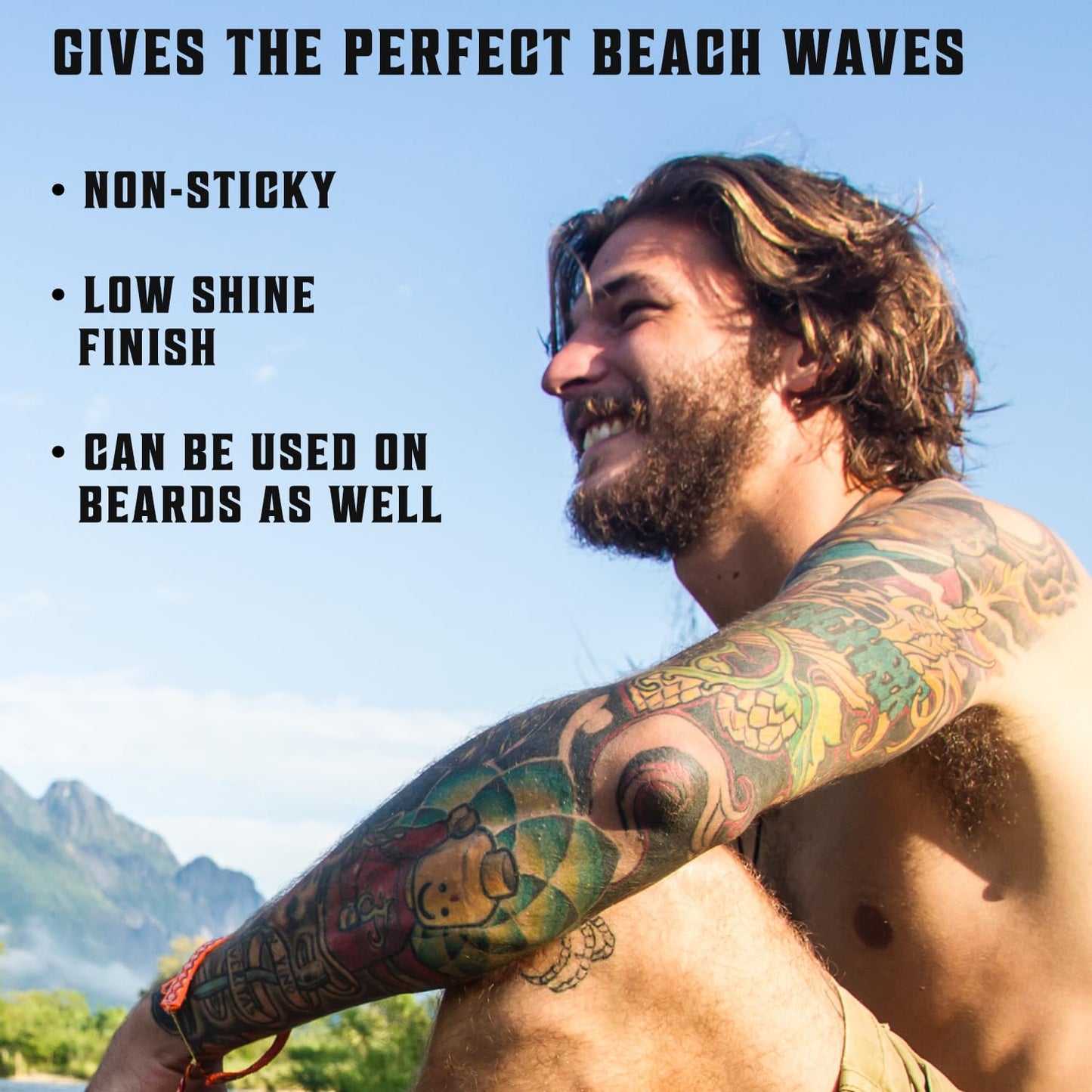 Viking Revolution Sea Salt Spray for Men - Hair Texturizing Spray with Kelp, Aloe Vera and Red Algae Extract - Surf Sprays to Add Volume - dailyvitalstore