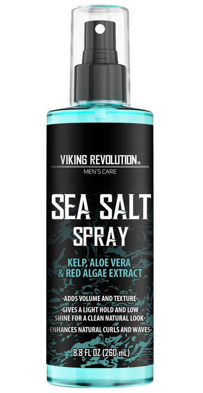 Viking Revolution Sea Salt Spray for Men - Hair Texturizing Spray with Kelp, Aloe Vera and Red Algae Extract - Surf Sprays to Add Volume - dailyvitalstore