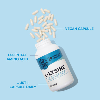 Vimergy L-Lysine – Promotes Healthy Skin, Hair & Nails* – Supports Healthy Metabolism* – Vegan, Non-GMO & Gluten-Free – 270 Capsules - dailyvitalstore