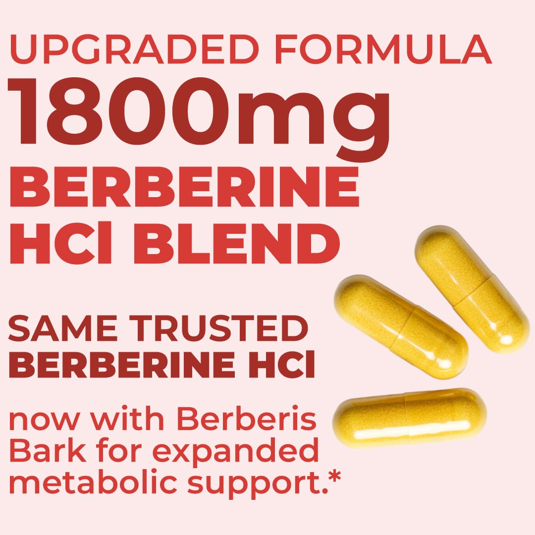 Vimerson Health Berberine Supplement with Third Party Tested Berberine 1800mg - Immune Support Supplement for Cardiovascular, Gastrointestinal Function & Metabolic Aid - Vegan & Non-GMO - dailyvitalstore
