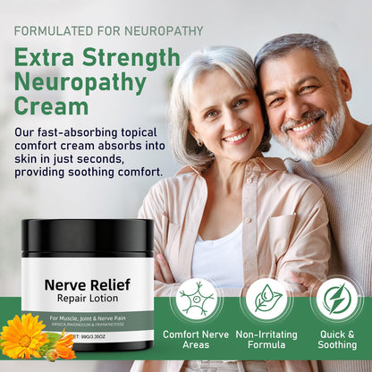 Vincofoo 2PC Nerve Relief Repair Lotion Cream, Neuropathy Lotion with Arnica, Deeply Moisturizes Skin, Keep Soft Smooth, Suitable for Muscle, Lumbar, Neck, Hands and Feet - dailyvitalstore