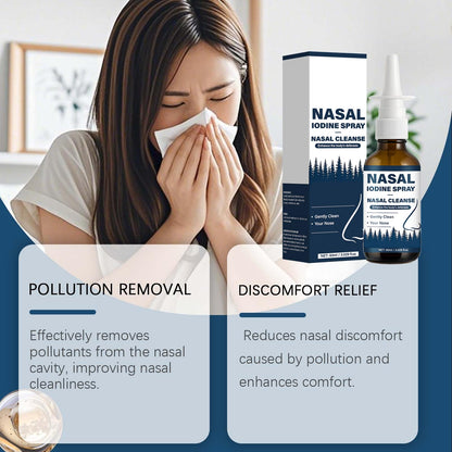 VIPUDA Nutramd Iodine Nasal Spray, Cleanses & Refreshes Your Nasal Passages, Iodine & Fulvic Acid Blend, 100% Natural Mineral Formula – 60 ml/2.029 fl.oz (1pc) - dailyvitalstore