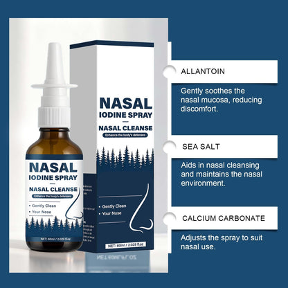 VIPUDA Nutramd Iodine Nasal Spray, Cleanses & Refreshes Your Nasal Passages, Iodine & Fulvic Acid Blend, 100% Natural Mineral Formula – 60 ml/2.029 fl.oz (1pc) - dailyvitalstore