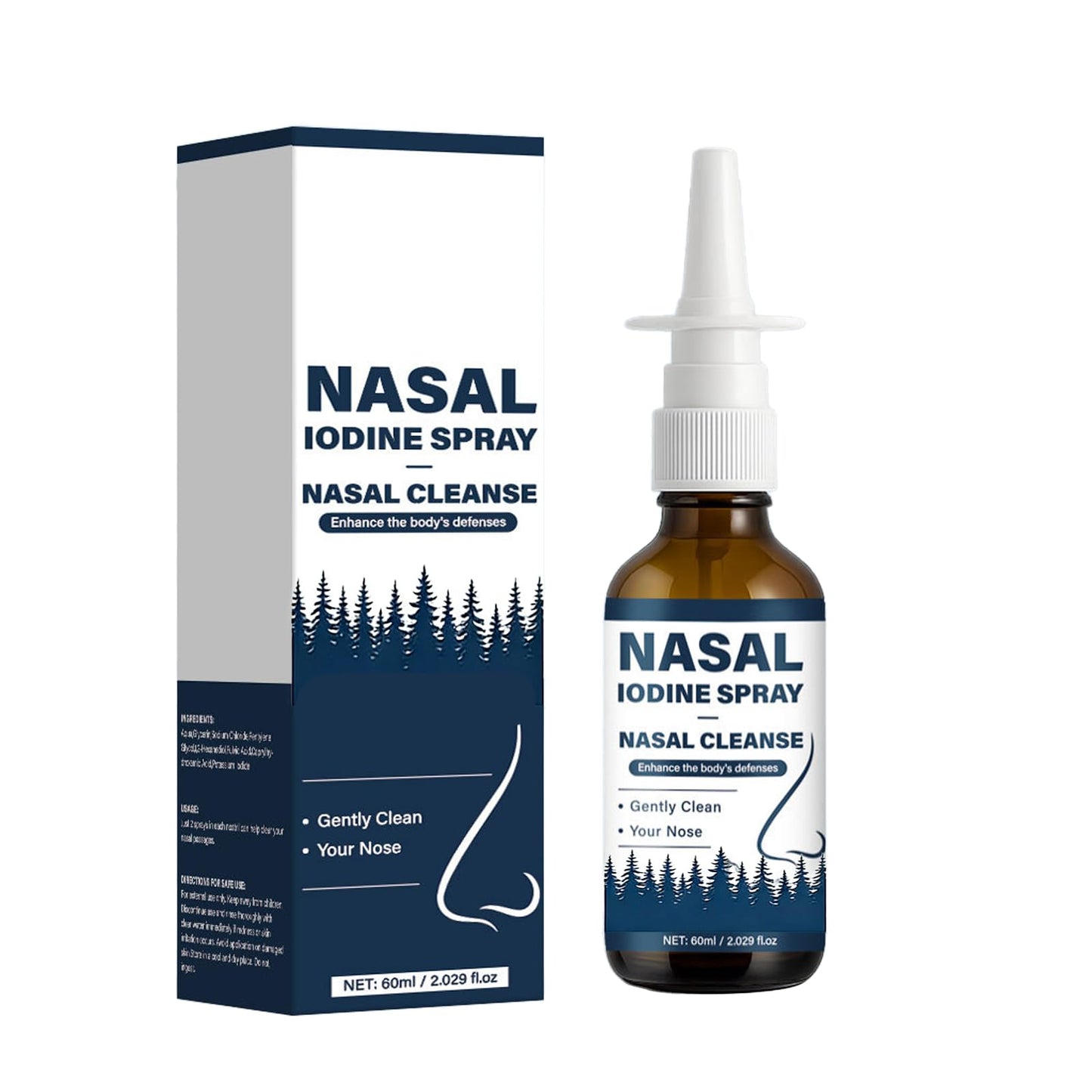 VIPUDA Nutramd Iodine Nasal Spray, Cleanses & Refreshes Your Nasal Passages, Iodine & Fulvic Acid Blend, 100% Natural Mineral Formula – 60 ml/2.029 fl.oz (1pc) - dailyvitalstore