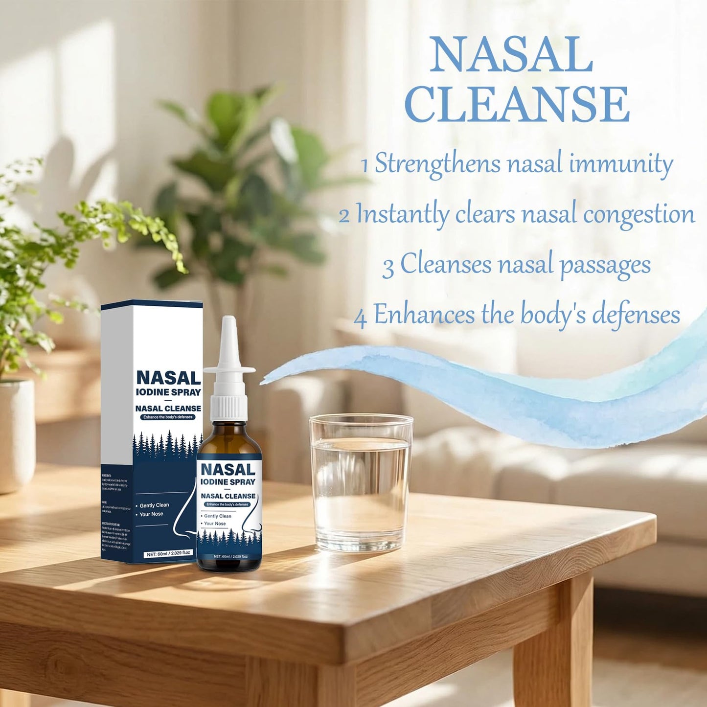 VIPUDA Nutramd Iodine Nasal Spray, Cleanses & Refreshes Your Nasal Passages, Iodine & Fulvic Acid Blend, 100% Natural Mineral Formula – 60 ml/2.029 fl.oz (1pc) - dailyvitalstore