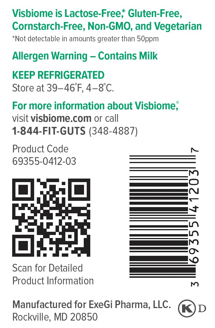 Visbiome® GI Care - High Potency Probiotic - 112.5 Billion CFU Live Probiotics, Original De Simone Formulation - dailyvitalstore