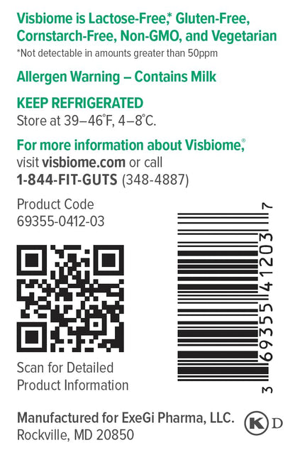 Visbiome® GI Care - High Potency Probiotic - 112.5 Billion CFU Live Probiotics, Original De Simone Formulation - dailyvitalstore