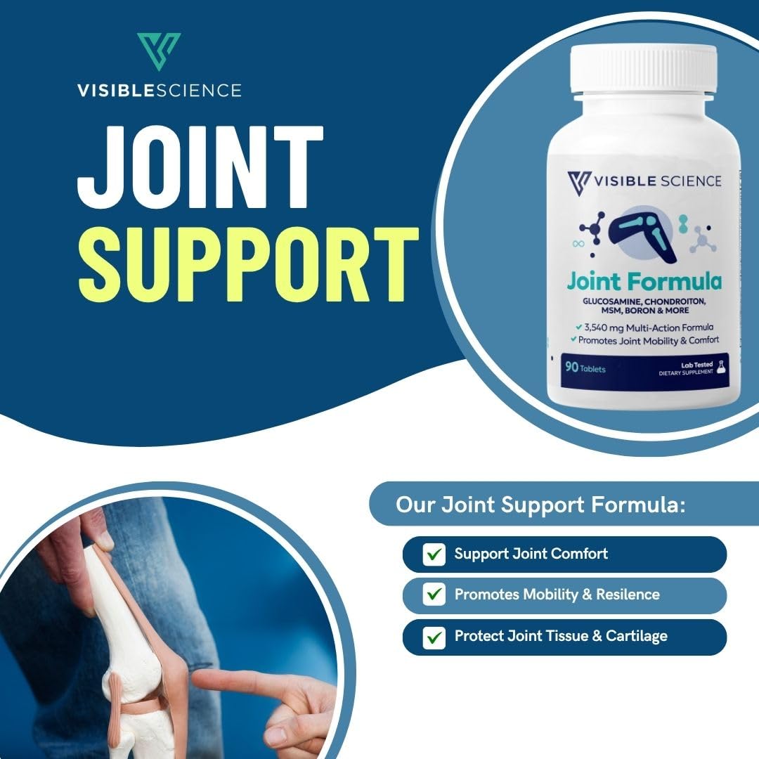 Visible Science Joint Formula – Advanced Joint Support with Herbal Blend & Antioxidants, Tablets 90ct - dailyvitalstore