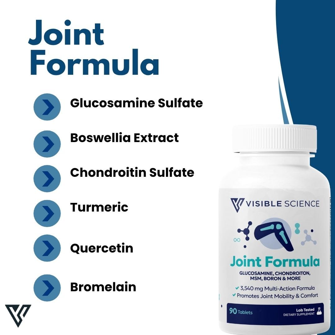 Visible Science Joint Formula – Advanced Joint Support with Herbal Blend & Antioxidants, Tablets 90ct - dailyvitalstore