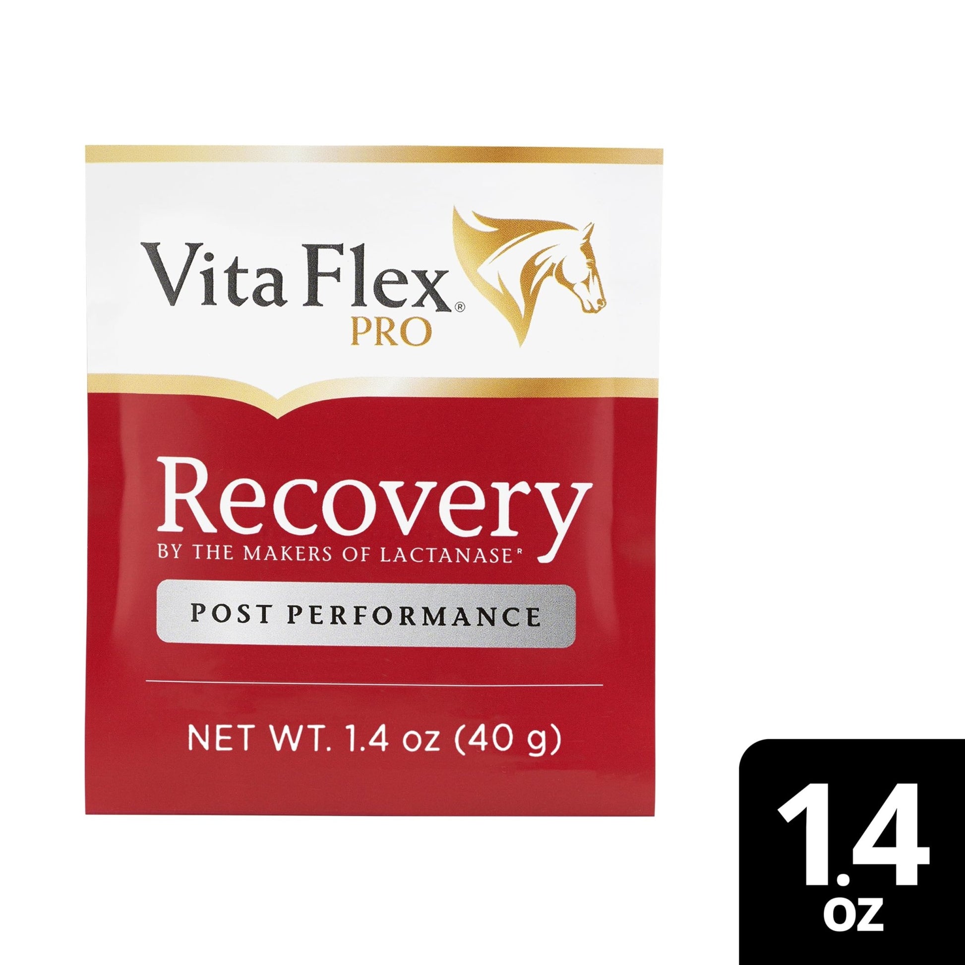 Vita Flex Pro Recovery by the Makers of Lactanase, Post Performance Horse Supplements 40 g, Show Safe Muscle Recovery Supplements, Amino Acids for Horses, Strength & Joint Health - dailyvitalstore